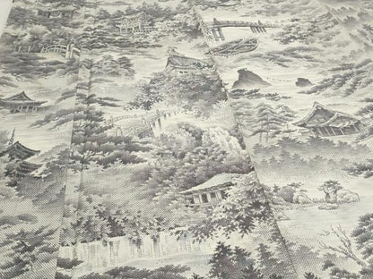 平和屋着物●本場大島紬　白大島　名匠たかし　日本百撰　熱田紫礦画 日本百撰　総絣　証紙・保証書付き　正絹　逸品　CAAS0255th