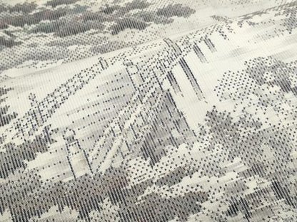 平和屋着物●本場大島紬　白大島　名匠たかし　日本百撰　熱田紫礦画 日本百撰　総絣　証紙・保証書付き　正絹　逸品　CAAS0255th