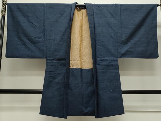 平和屋着物●男性 紬 アンサンブル 吉祥文 正絹 逸品 CAAS0258th
