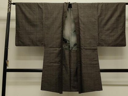 平和屋着物●男性　本場大島紬　アンサンブル　吉祥文　正絹　逸品　CAAS0265th