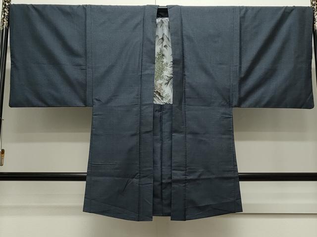 平和屋着物●男性　本場大島紬　アンサンブル　100亀甲　総詰め　正絹　逸品　CAAS0268th
