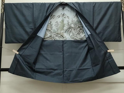 平和屋着物●男性　本場大島紬　アンサンブル　100亀甲　総詰め　正絹　逸品　CAAS0268th