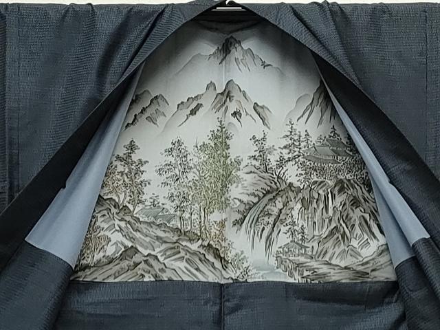 平和屋着物●男性　本場大島紬　アンサンブル　100亀甲　総詰め　正絹　逸品　CAAS0268th