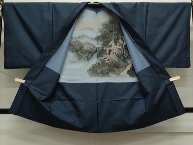 平和屋着物●男性 本場大島紬 アンサンブル 100亀甲 総詰め 証紙付き 正絹 逸品 CAAS0270th