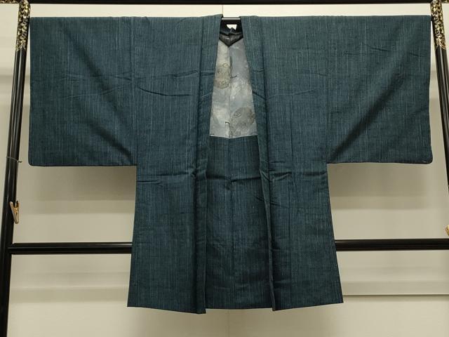 平和屋着物●男性 紬 アンサンブル 吉祥文 正絹 逸品 CAAS0273th