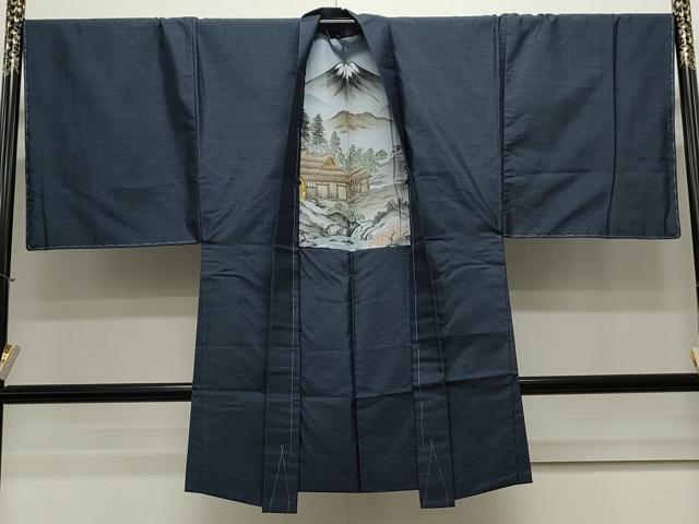 平和屋着物●男性 本場大島紬 アンサンブル 吉祥文 正絹 逸品 CAAS0280th