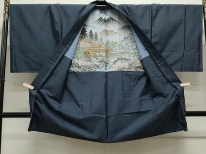 平和屋着物●男性 本場大島紬 アンサンブル 吉祥文 正絹 逸品 CAAS0280th