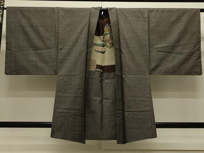 平和屋着物●男性 本場大島紬 アンサンブル 100亀甲 総詰め 正絹 逸品 CAAS0284th