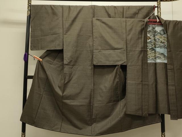 平和屋着物●男性 本場大島紬 アンサンブル 吉祥文 正絹 逸品 CAAS0285th