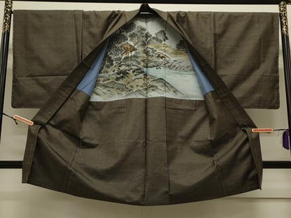 平和屋着物●男性 本場大島紬 アンサンブル 吉祥文 正絹 逸品 CAAS0285th