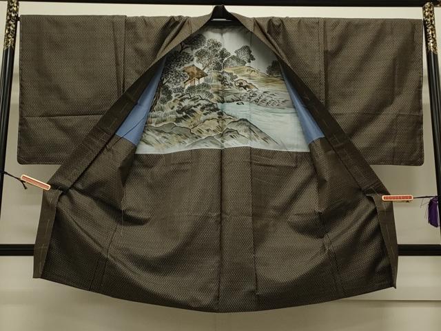 平和屋着物●男性 本場大島紬 アンサンブル 吉祥文 正絹 逸品 CAAS0285th
