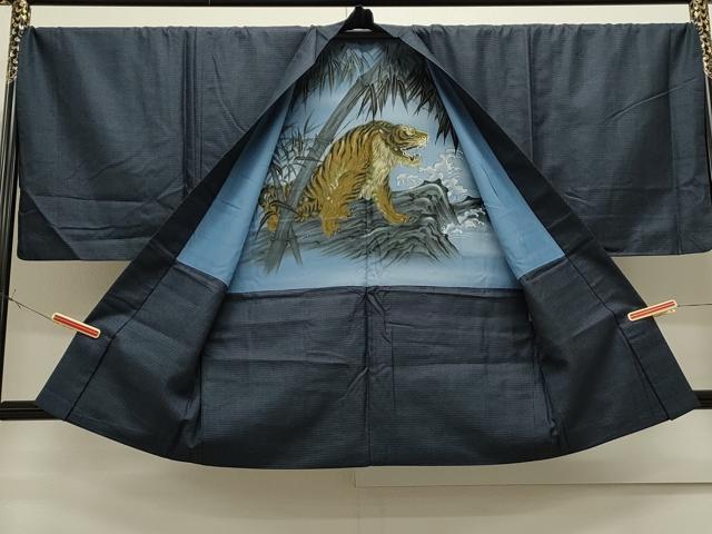 平和屋着物●男性 大島紬 アンサンブル 100亀甲 証紙付き 正絹 逸品 CAAS0291th
