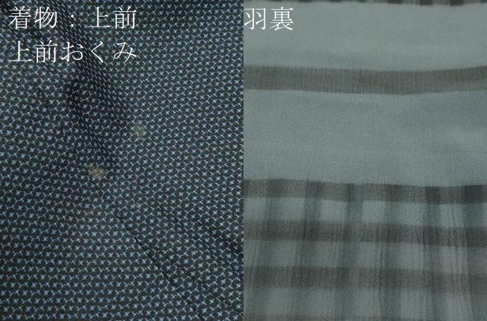 平和屋着物●上質なお召 アンサンブル 100亀甲 正絹 逸品 未使用 CAAS0295th