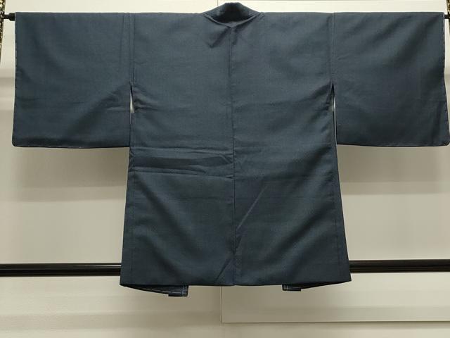 平和屋着物●上質なお召 アンサンブル 100亀甲 正絹 逸品 未使用 CAAS0295th