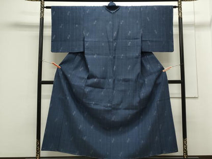 平和屋着物●本場結城紬 80亀甲 吉祥文 正絹 逸品 未使用 CAAS0307th