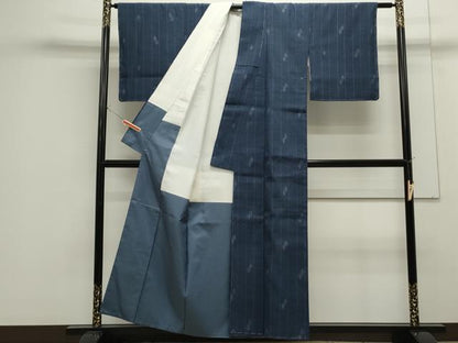 平和屋着物●本場結城紬 80亀甲 吉祥文 正絹 逸品 未使用 CAAS0307th