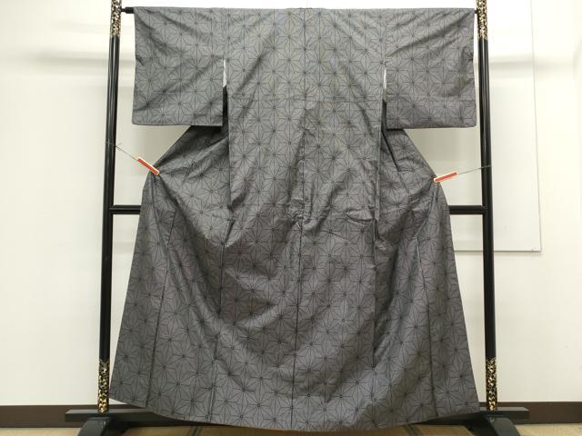 平和屋着物●本場大島紬 9マルキ 麻の葉文様 正絹 逸品 CAAS0323th