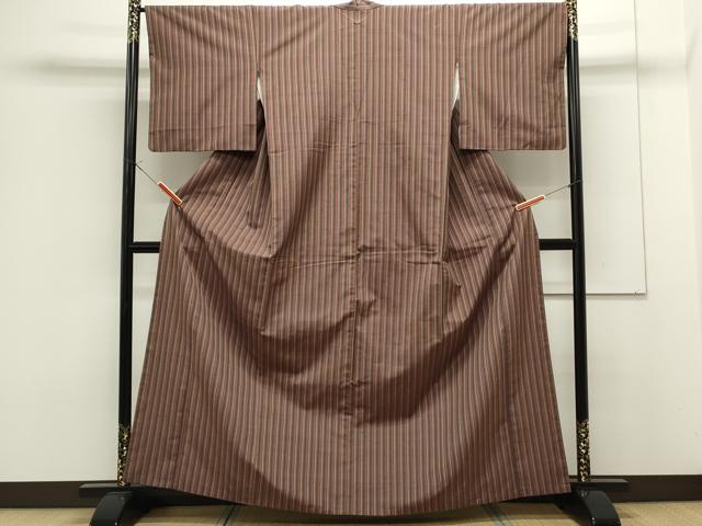 平和屋着物●上質な紬 間道 さが美扱い 正絹 逸品 CAAS0331th