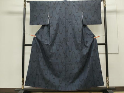 平和屋着物●本場結城紬 80亀甲 吉祥文 正絹 逸品 CAAS0343th