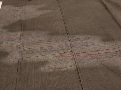 平和屋着物●染色家 岩浅公展　訪問着　紬地　霞文　正絹　逸品　CAAS0347th