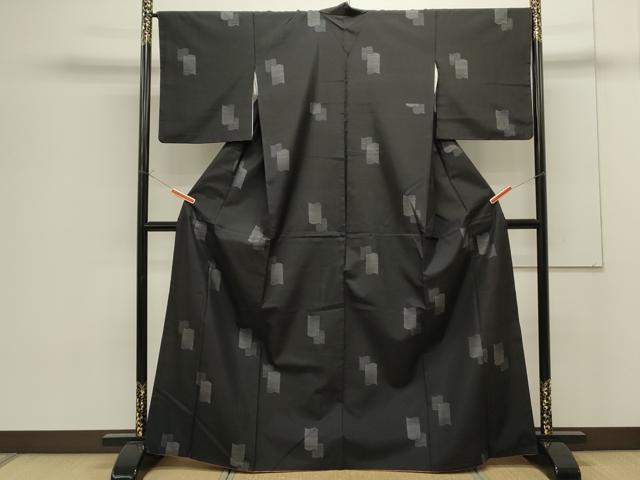 平和屋着物●本場大島紬 地空 瓦文 正絹 逸品 CAAS0351th
