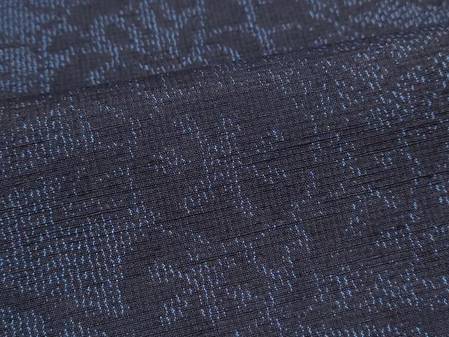 平和屋着物●結城紬　風景花文　正絹　逸品　CAAS0374th