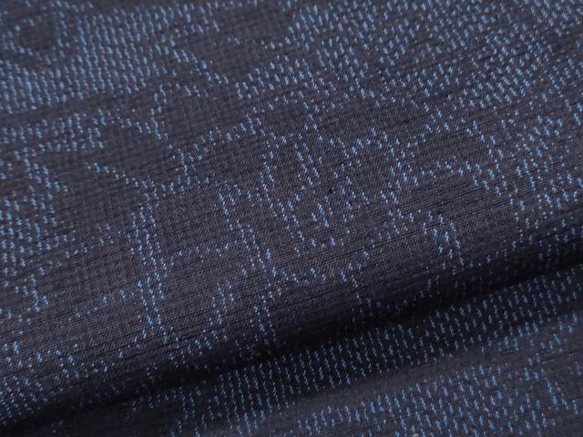 平和屋着物●結城紬　風景花文　正絹　逸品　CAAS0374th