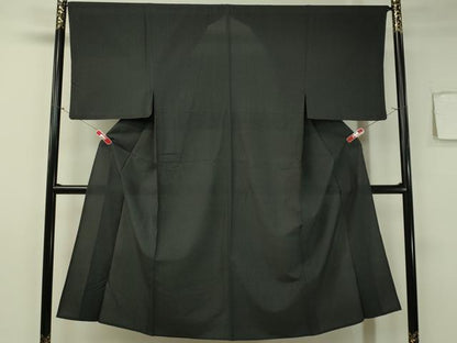 平和屋着物▽男性　単衣　お召　霞文　正絹　逸品　CAAS0675vp