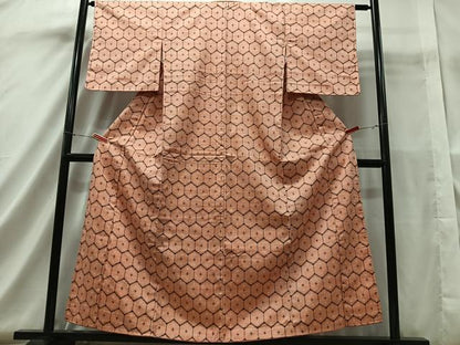 平和屋着物■上質な紬 亀甲文 正絹 逸品 CAAS1467xe