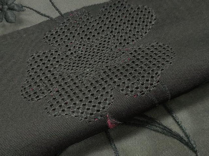 平和屋着物▽中国三大刺繍 スワトウ刺繍 羽織 スリーシーズン 春夏秋 塵除け 紗 草花文 正絹 逸品 CAAS1956gh