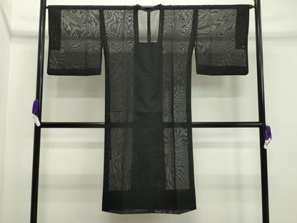平和屋着物▽道行コート スリーシーズン 春夏秋 塵除け 紗 ロング丈 正絹 逸品 CAAS1959gh