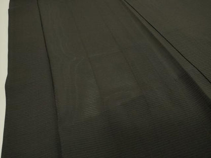 平和屋着物▽男性 黒紋付 長羽織 スリーシーズン 春夏秋 塵除け 絽 正絹 逸品 CAAS1979gh