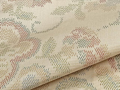 平和屋着物▽上質な紬 単衣 花唐草文 正絹 逸品 CAAS2409xi