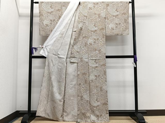 平和屋着物＊夏物　小紋　紗　花唐草文　洗える着物　AABG9203jd 平和屋着物＊夏物 小紋 紗 花唐草文 洗える着物 AABC9900jdの通販はau
