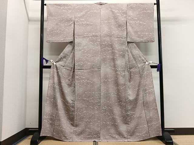 平和屋着物▽小紋　単衣　抽象文　洗える着物　CAAS2415xi