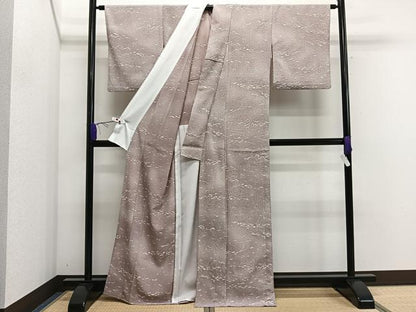 平和屋着物▽小紋　単衣　抽象文　洗える着物　CAAS2415xi