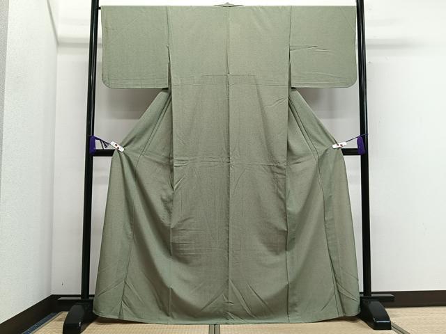 平和屋着物▽洗える最高級着物　＜英＞はなぶさ謹製　江戸小紋　単衣　鮫小紋柄　CAAS2417xi