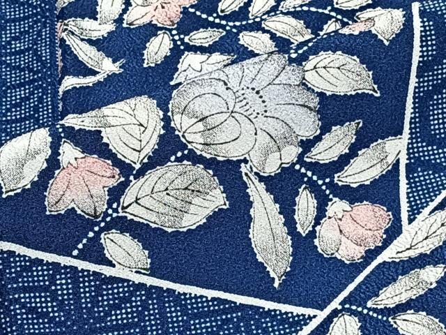 平和屋着物▽小紋 単衣 辻が花 洗える着物 CAAS2419xi