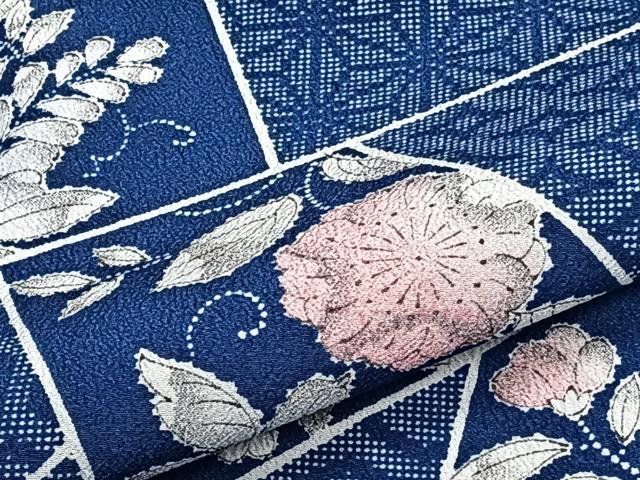 平和屋着物▽小紋 単衣 辻が花 洗える着物 CAAS2419xi