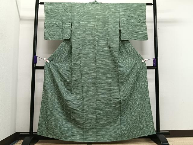 平和屋着物▽上質な小紋　単衣　霞文　正絹　逸品　CAAS2422xi