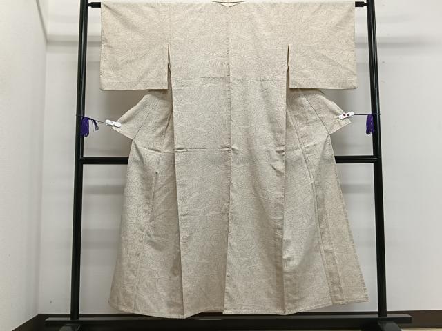 平和屋着物▽本塩沢 単衣 風景文 正絹 逸品 CAAS2423xi