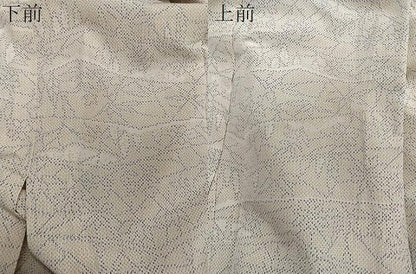 平和屋着物▽本塩沢 単衣 風景文 正絹 逸品 CAAS2423xi