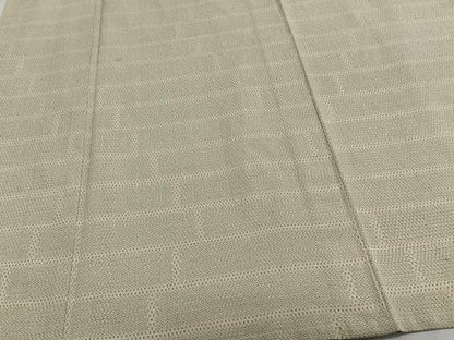 平和屋着物▽本塩沢 単衣 110亀甲 横段文 正絹 逸品 CAAS2425xi