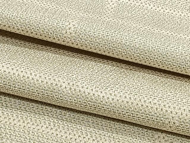 平和屋着物▽本塩沢 単衣 110亀甲 横段文 正絹 逸品 CAAS2425xi