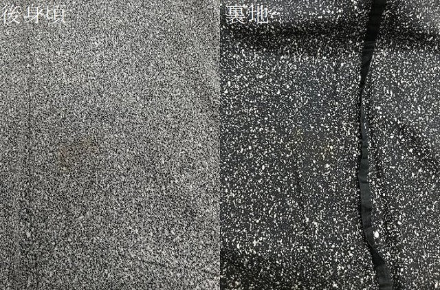 平和屋着物▽訪問着　単衣　枝花文　たたき染め　黒地　金彩　正絹　逸品　CAAS2428xi