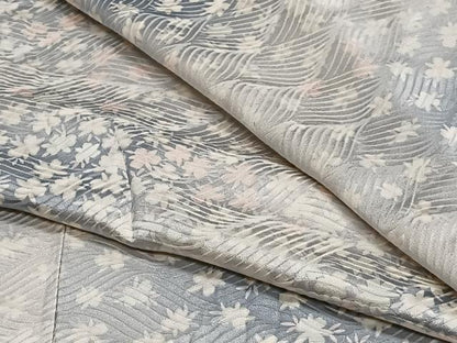 平和屋着物▽上質な小紋 単衣 舞花文 暈し染め 正絹 逸品 未使用 CAAS2429xi