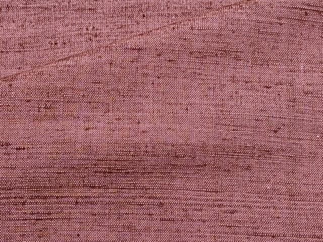 平和屋着物▽上質な紬 単衣 浅蘇芳色 正絹 逸品 CAAS2431xi
