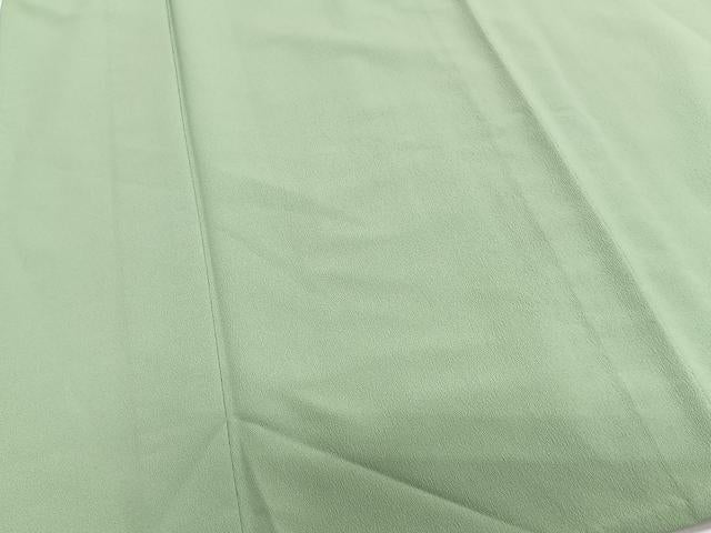 平和屋着物▽色無地 単衣 柳色 洗える着物 CAAS2434xi