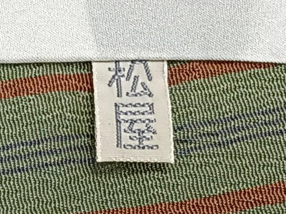 平和屋着物▽上質な小紋 単衣 縞 正絹 逸品 CAAS2438xi