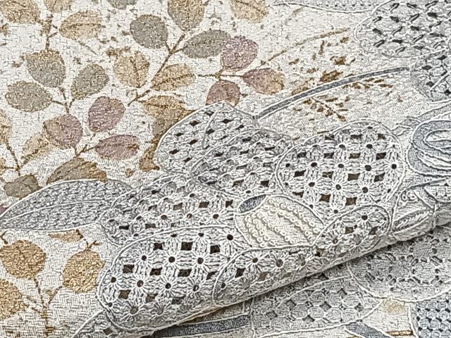 平和屋着物▽中国三大刺繍 スワトウ刺繍 訪問着 単衣 貝桶花文様 金彩 正絹 逸品 CAAS2442xi